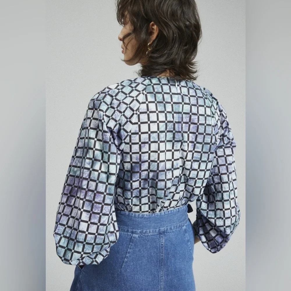 Rachel Comey Soon Top Black & Blue  8 - Picture 8 of 16